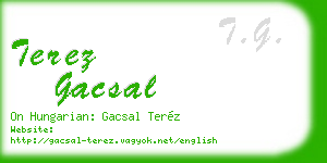terez gacsal business card